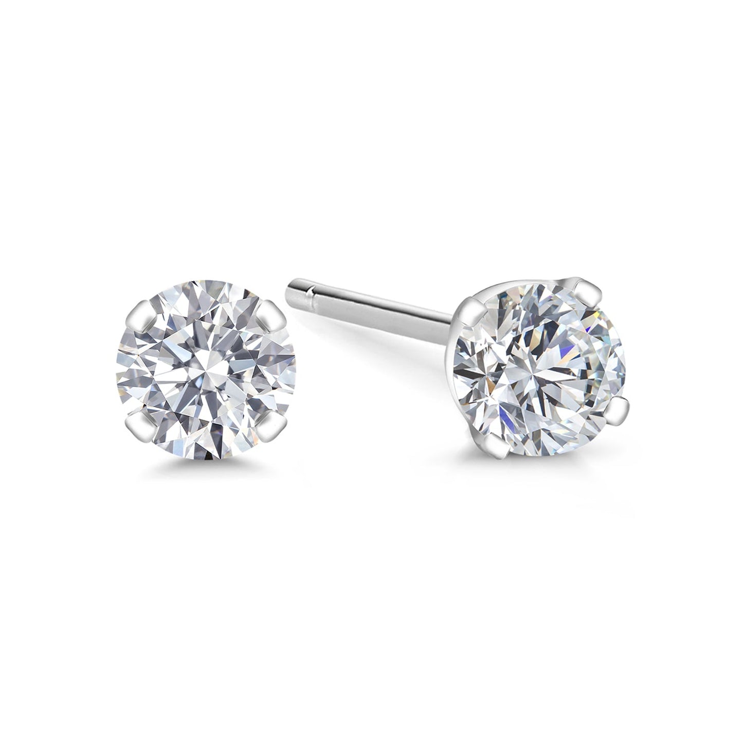 0.20 to 6 Cttw 14K Gold Lab Grown Diamond Stud Earrings | Gold Earrings For Women Men | E-F Color | VS1-VS2 Clarity