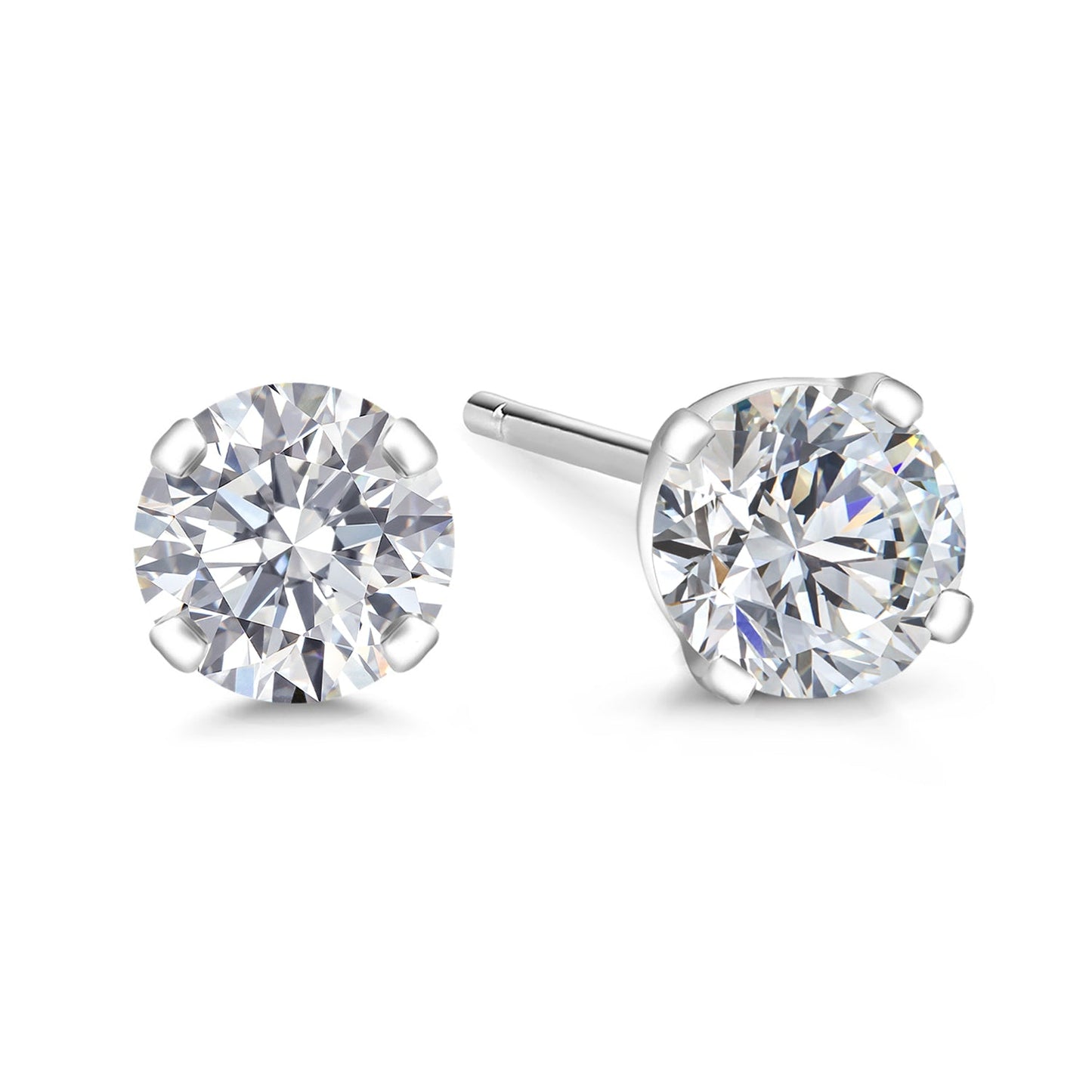 0.20 to 6 Cttw 14K Gold Lab Grown Diamond Stud Earrings | Gold Earrings For Women Men | E-F Color | VS1-VS2 Clarity