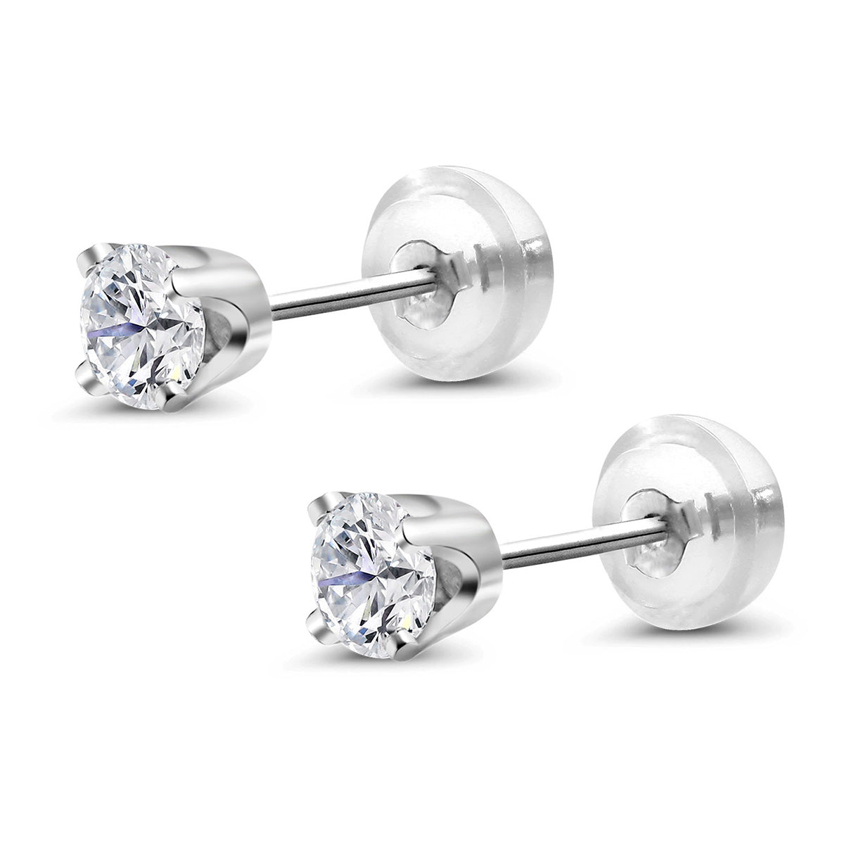 0.20 to 6 Cttw 14K Gold Lab Grown Diamond Stud Earrings | Gold Earrings For Women Men | E-F Color | VS1-VS2 Clarity