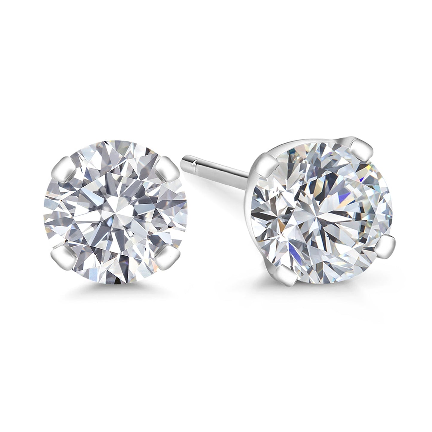 0.20 to 6 Cttw 14K Gold Lab Grown Diamond Stud Earrings | Gold Earrings For Women Men | E-F Color | VS1-VS2 Clarity