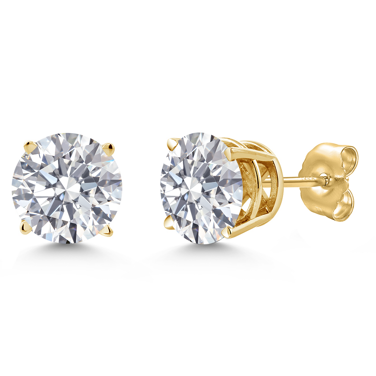 0.20 to 6 Cttw 14K Gold Lab Grown Diamond Stud Earrings | Gold Earrings For Women Men | E-F Color | VS1-VS2 Clarity