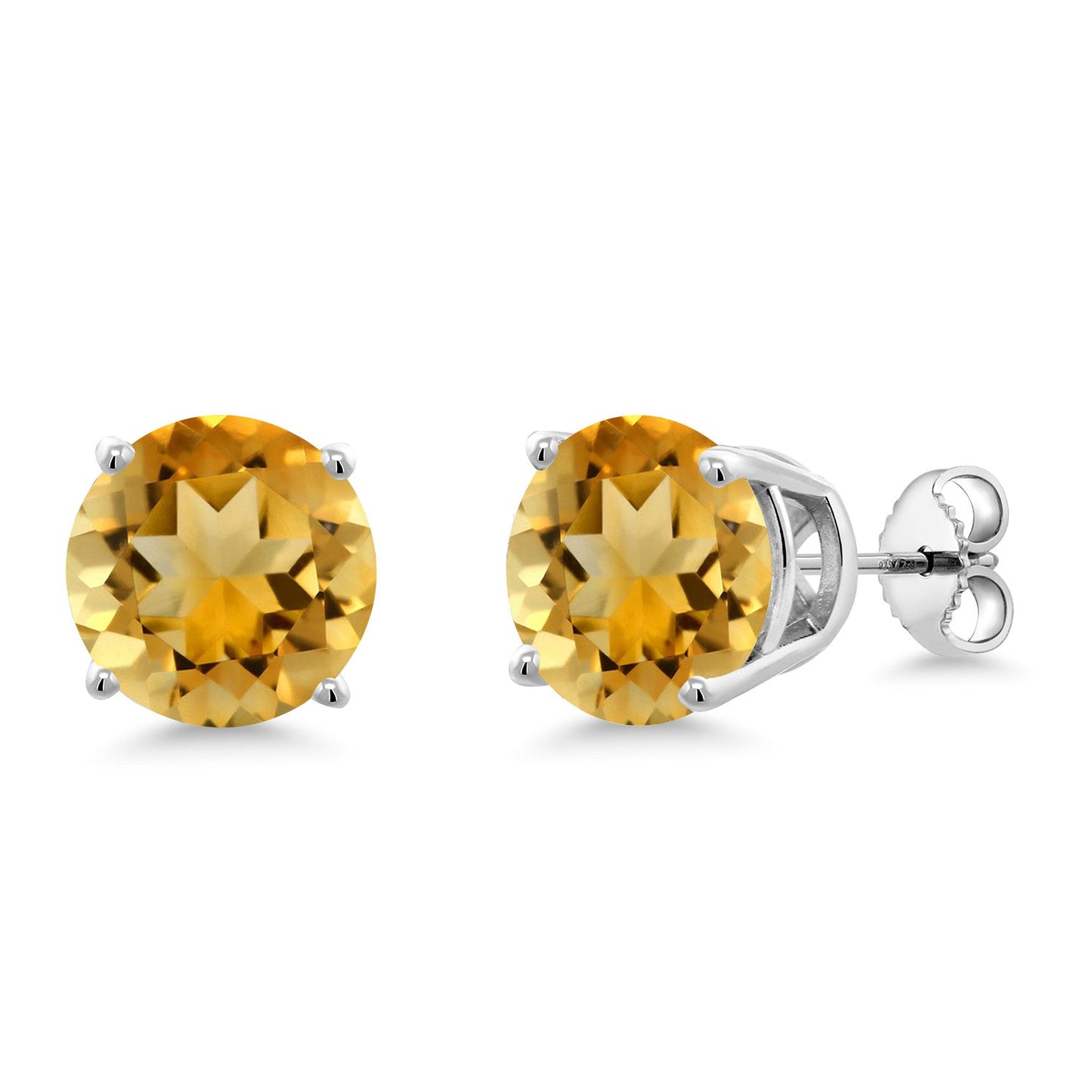 10MM Round Gemstone Birthstone Stud Earrings For Women Men | 925 Sterling Silver | Fine Jewelry Gifts for Her Mom Women Wife