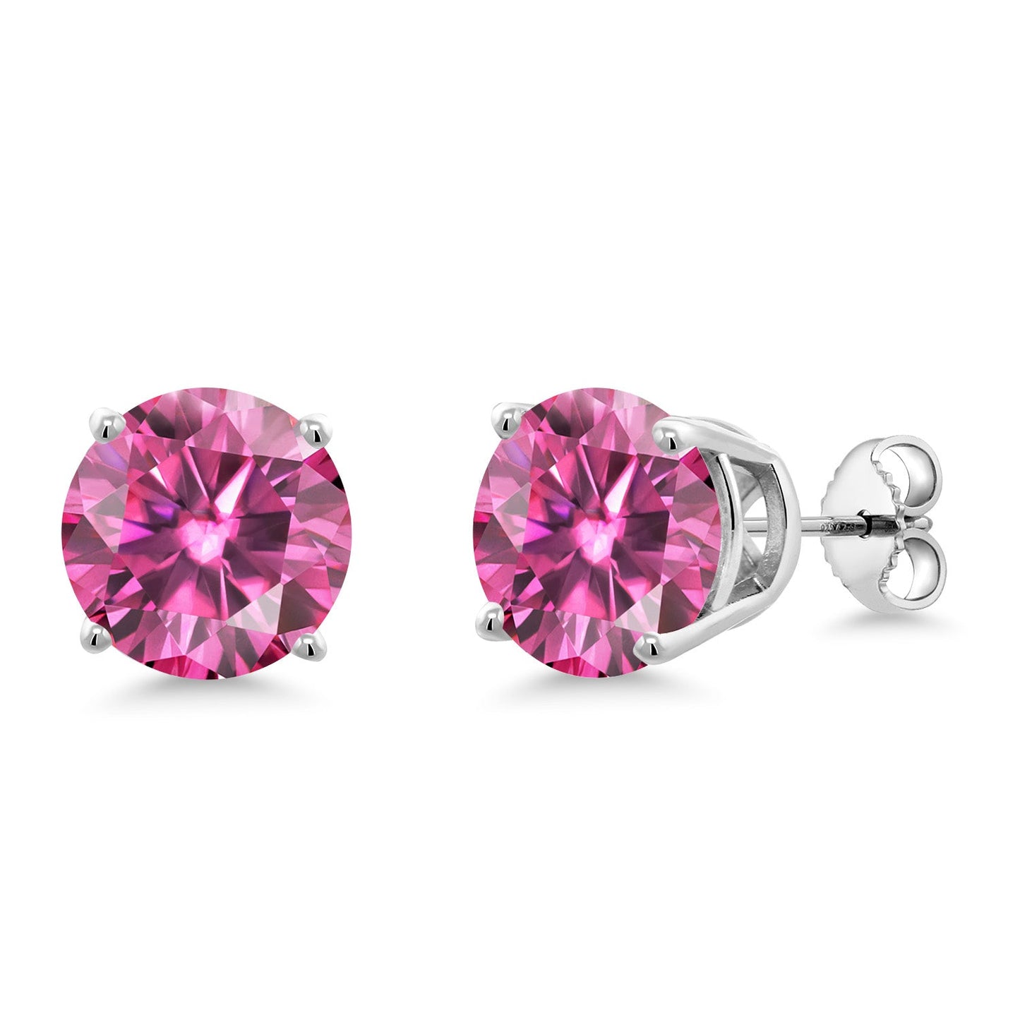 10MM Round Gemstone Birthstone Stud Earrings For Women Men | 925 Sterling Silver | Fine Jewelry Gifts for Her Mom Women Wife
