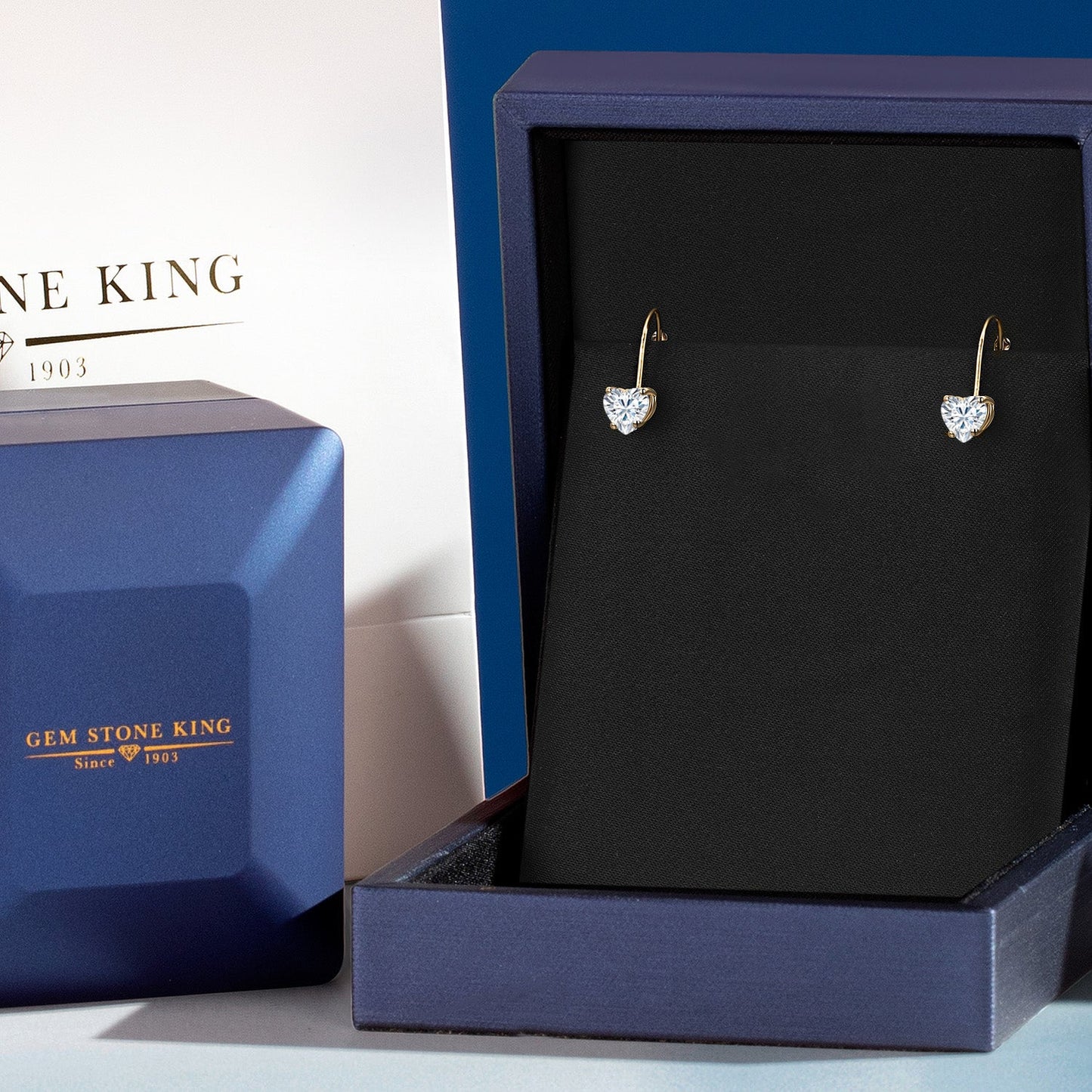 5MM Heart Shape Gemstone Birthstone Leverback Earrings for Women In 14K Yellow Gold | Fine Jewelry Gifts for Her Mom Women Wife | Gold Heart Earrings