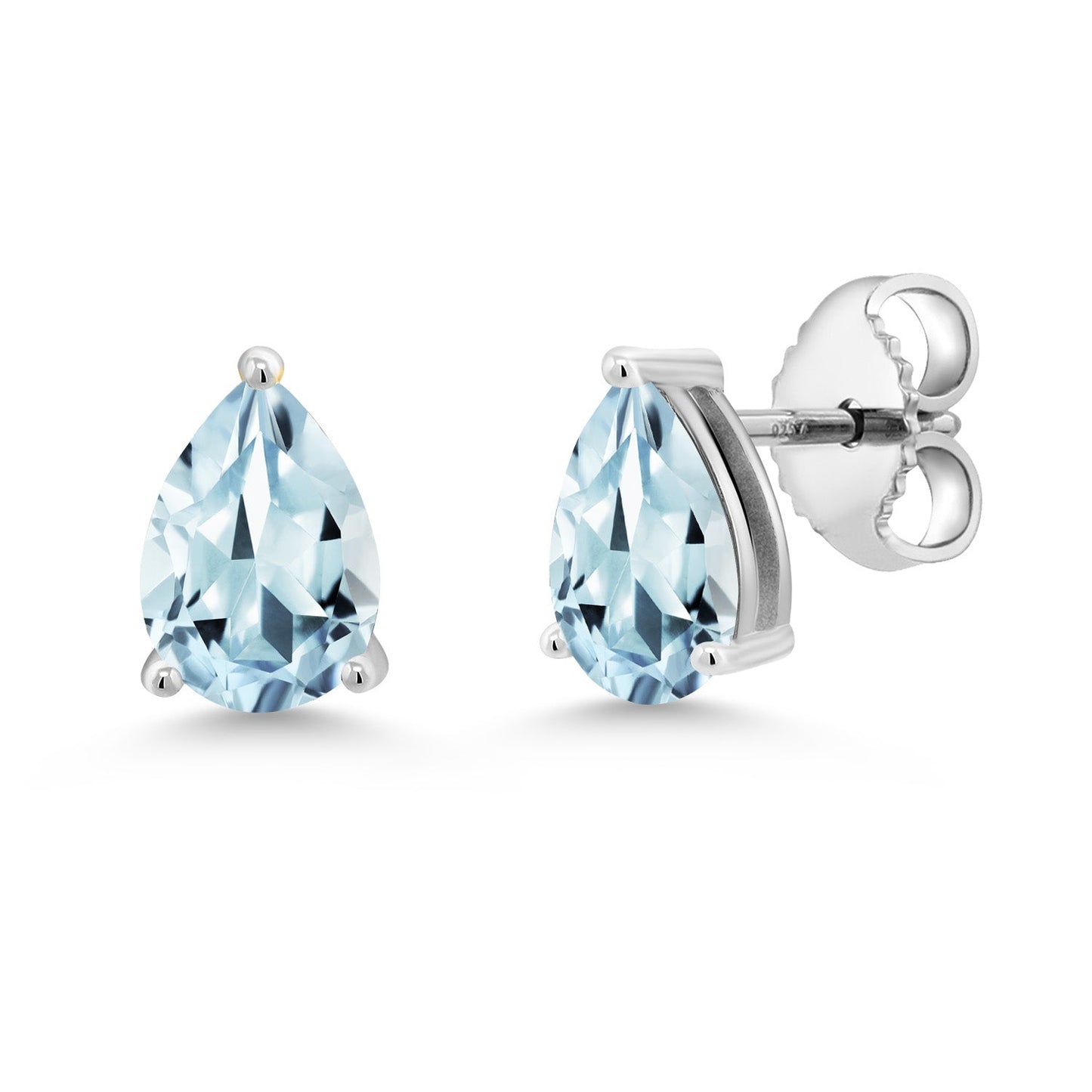 Pear Shape Teardrop Stud Earrings For Women | 7X5MM Pear Shape | 925 Sterling Silver | Gemstone Birthstone | Fine Jewelry Gifts for Her Mom Women Wife