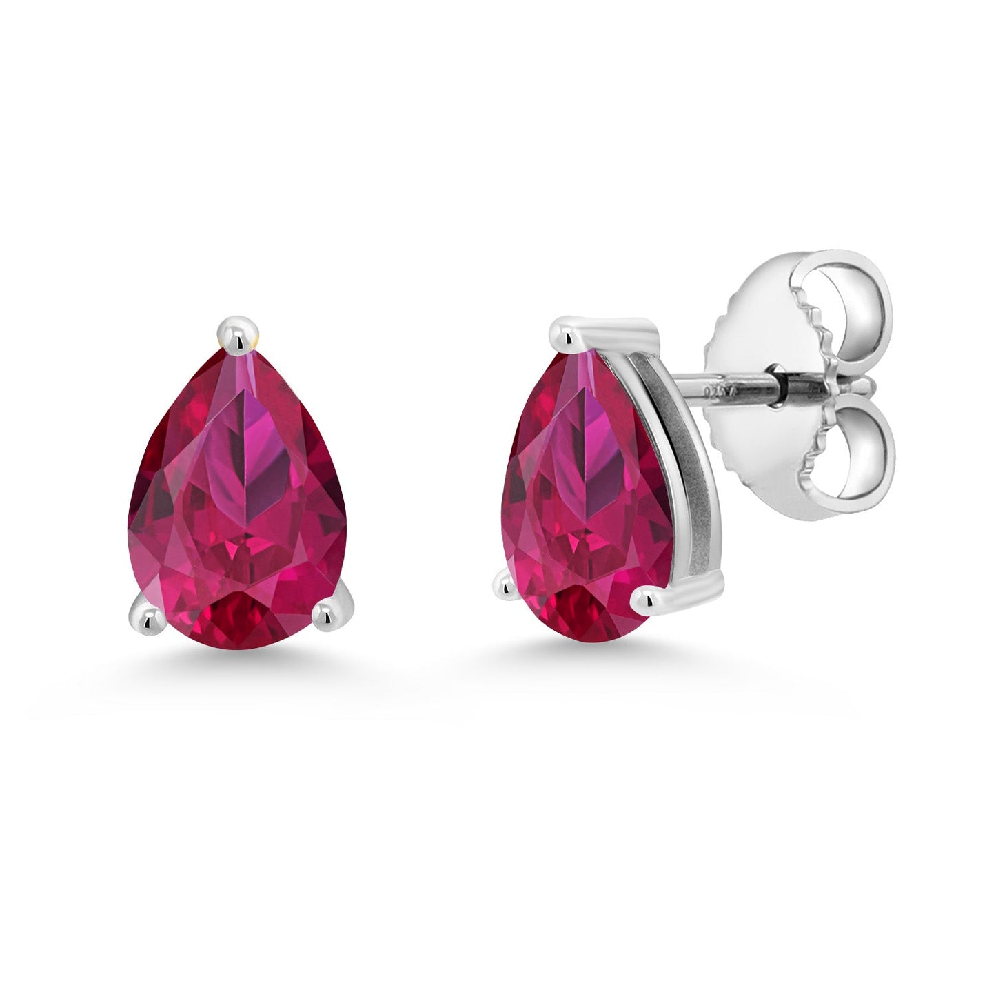 Pear Shape Teardrop Stud Earrings For Women | 7X5MM Pear Shape | 925 Sterling Silver | Gemstone Birthstone | Fine Jewelry Gifts for Her Mom Women Wife