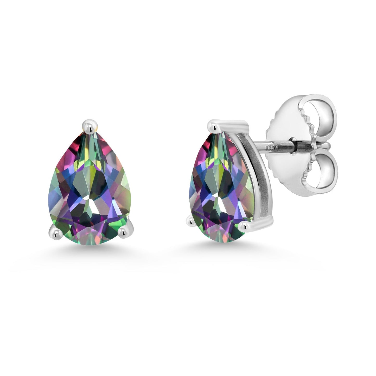 Pear Shape Teardrop Stud Earrings For Women | 7X5MM Pear Shape | 925 Sterling Silver | Gemstone Birthstone | Fine Jewelry Gifts for Her Mom Women Wife