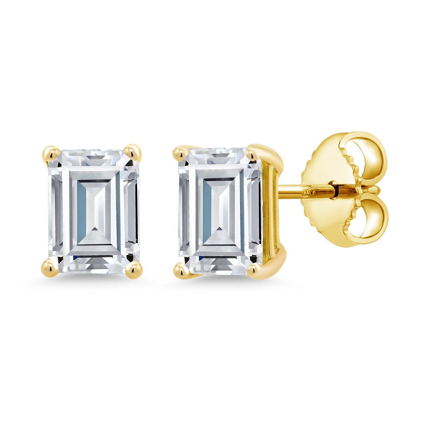 7X5MM Emerald Cut Gemstone Birthstone Stud Earrings For Women Men | 925 Sterling Silver | Fine Jewelry Gifts for Her Mom Women Wife