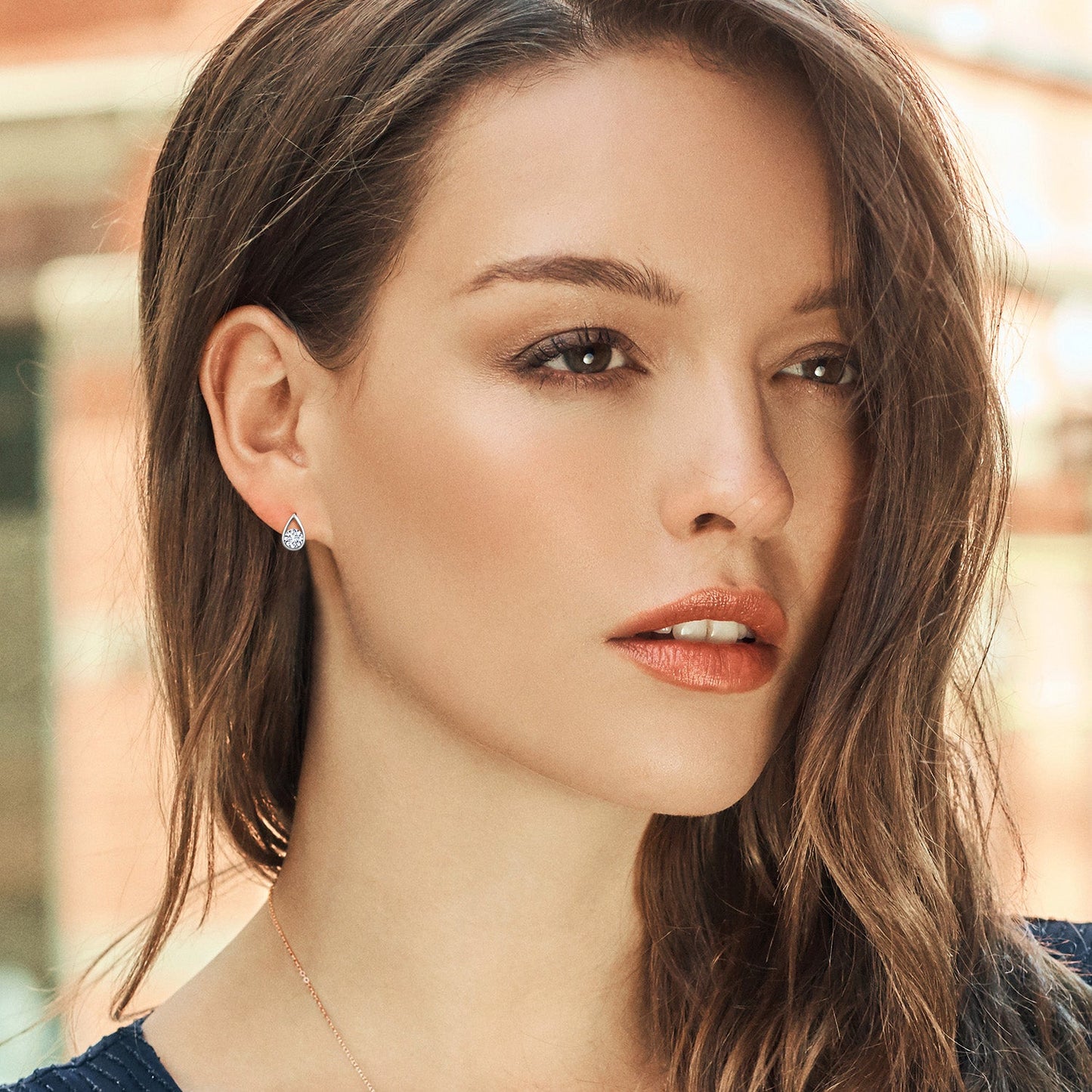 Teardrop Stud Earrings For Women Men | 925 Sterling Silver | 5MM Round | Gemstone Birthstone | Fine Jewelry Gifts for Her Mom Women Wife