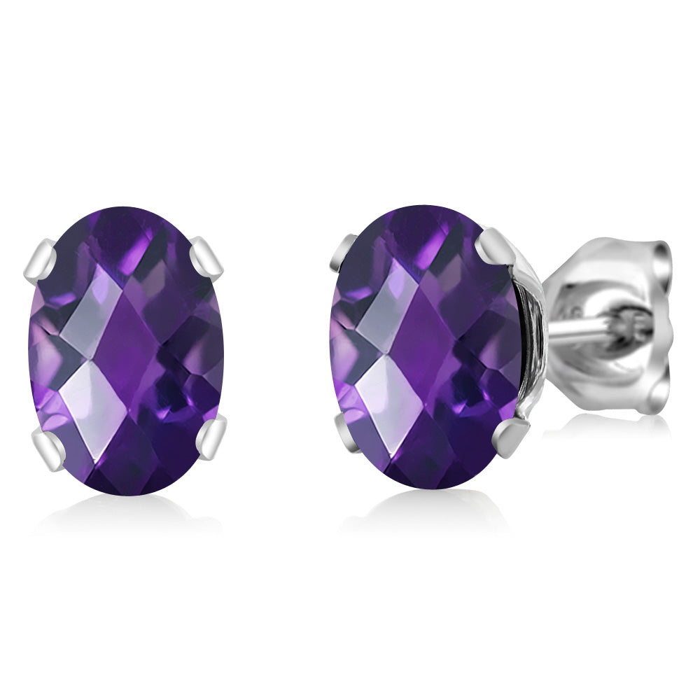 7X5MM Oval Gemstone Birthstone Stud Earrings For Women Men | 925 Sterling Silver | Fine Jewelry Gifts for Her Mom Women Wife