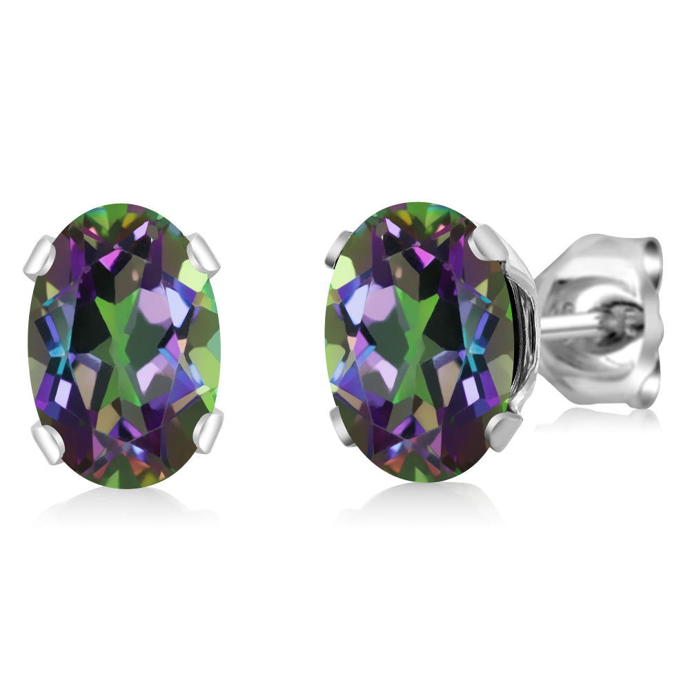 7X5MM Oval Gemstone Birthstone Stud Earrings For Women Men | 925 Sterling Silver | Fine Jewelry Gifts for Her Mom Women Wife