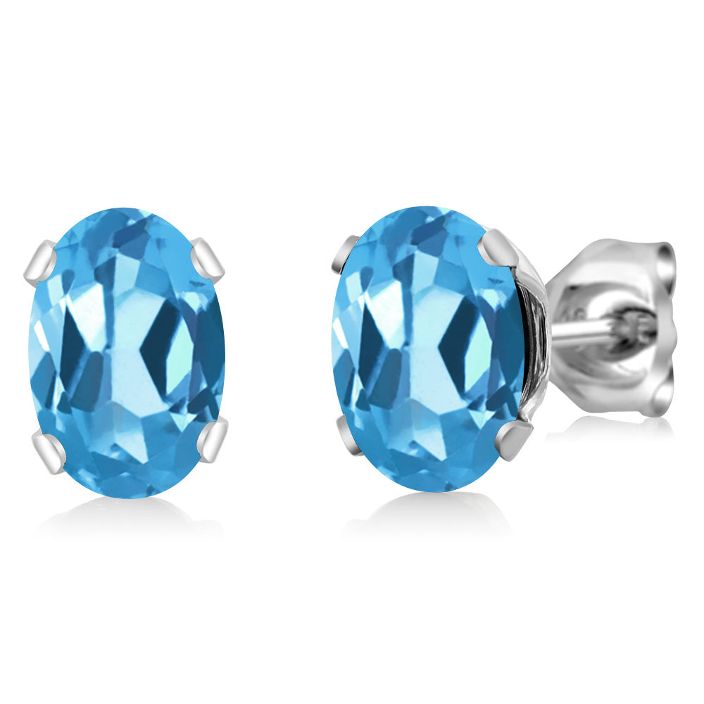 7X5MM Oval Gemstone Birthstone Stud Earrings For Women Men | 925 Sterling Silver | Fine Jewelry Gifts for Her Mom Women Wife