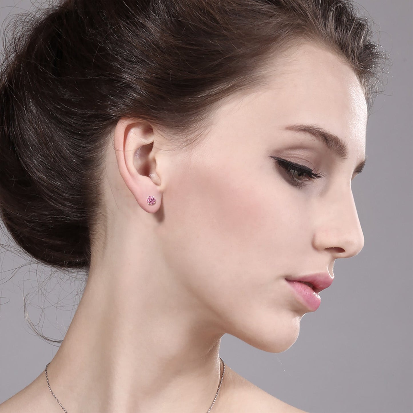 10K Yellow Gold Gemstone Birthstone 4-Prong Stud Earrings for Women | Round 4MM | Fine Jewelry Gifts for Her Mom Women Wife