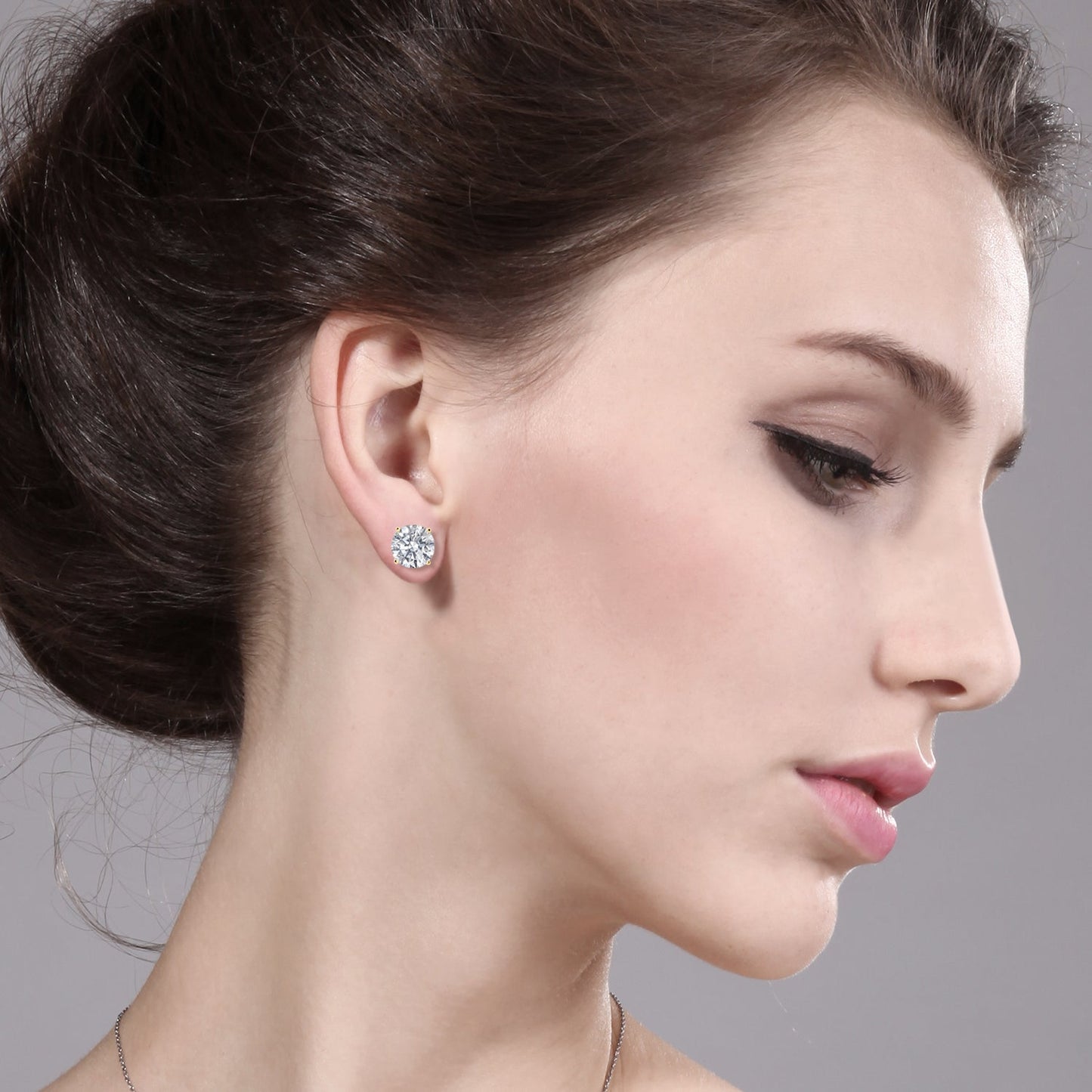 1.50 to 4 Carat 14K Gold IGI Certified Lab Grown Diamond Stud Earrings For Women Men | Round Cut | F-G Color | VS1 Clarity