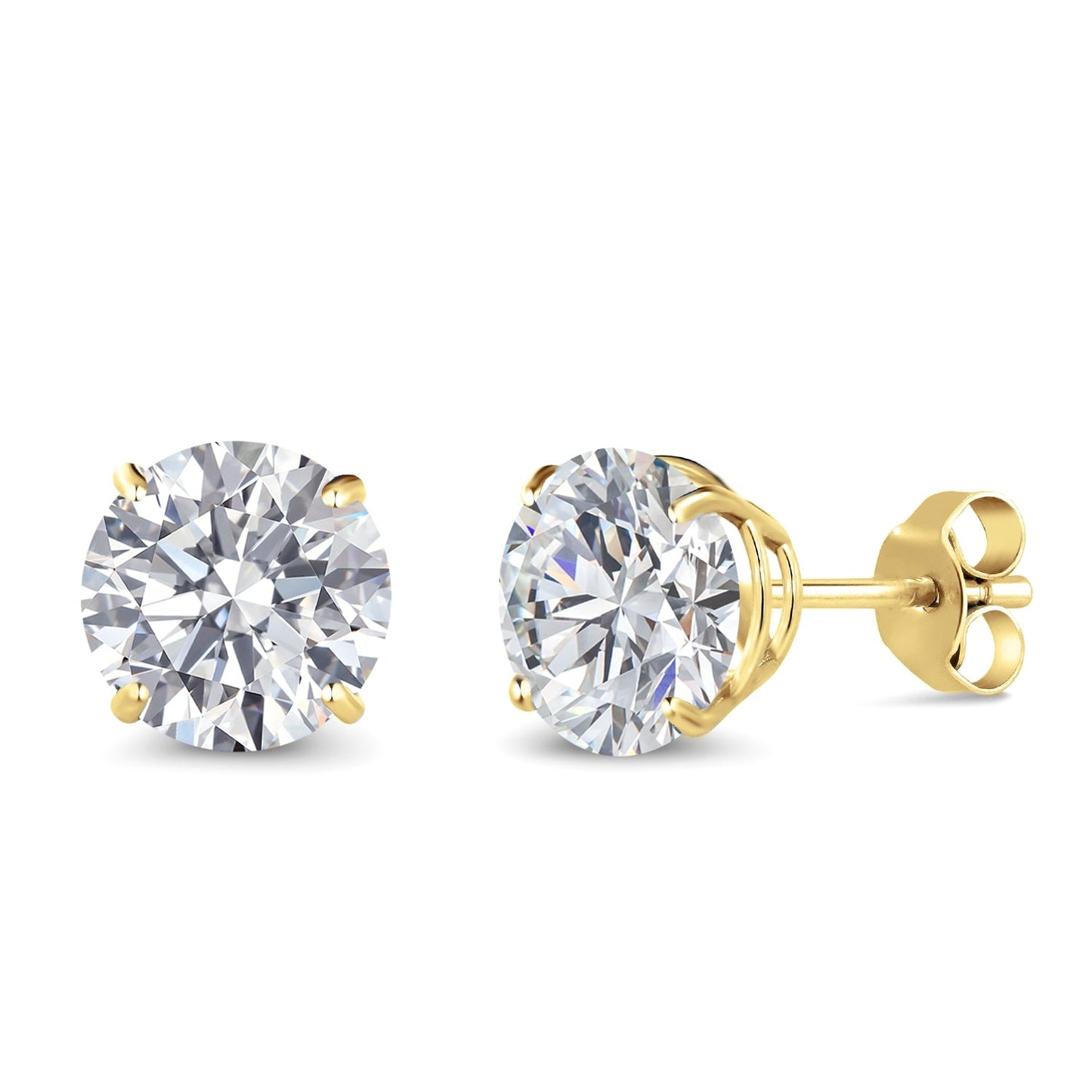 1.50 to 4 Carat 14K Gold IGI Certified Lab Grown Diamond Stud Earrings For Women Men | Round Cut | F-G Color | VS1 Clarity