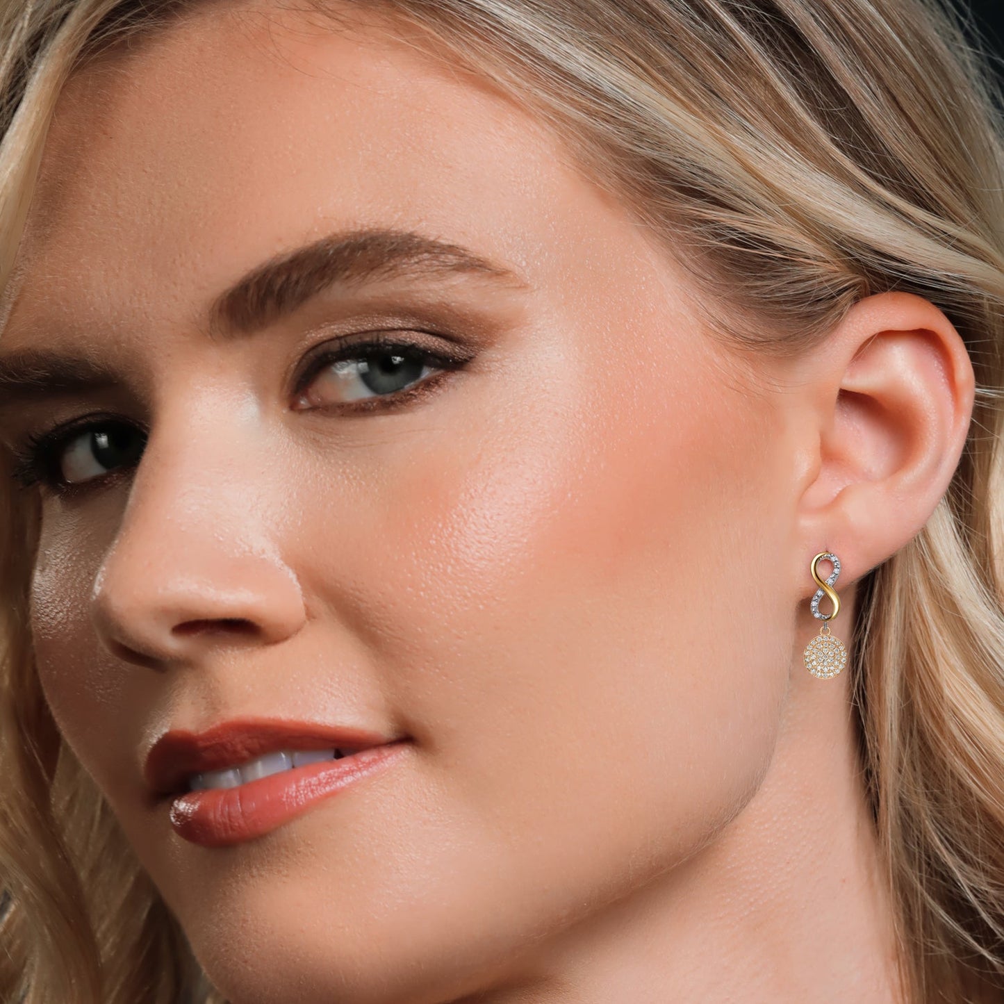 925 Silver and 10K Yellow Gold Lab Grown Diamond Drop Dangle Earrings For Women | 0.25 Cttw | Gemstone Birthstone | 20x10MM Lab Grown Earrings